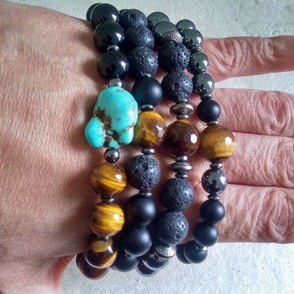 Gift Strength & Style 2 Dads, Sons, Husband & BF's! Masculine Big Man’s Bracelet - Picture 11 of 12